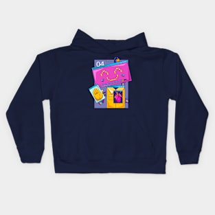 Technology Smiling Robot Kids Hoodie